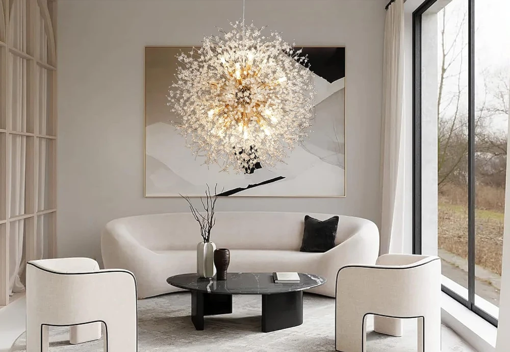 statement globe chandelier